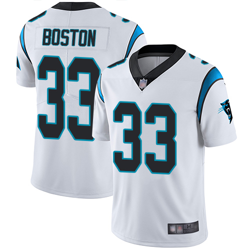 Carolina Panthers Limited White Men Tre Boston Road Jersey NFL Football #33 Vapor Untouchable